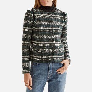 Tory Burch Norfolk Horseback Tweed Jacket